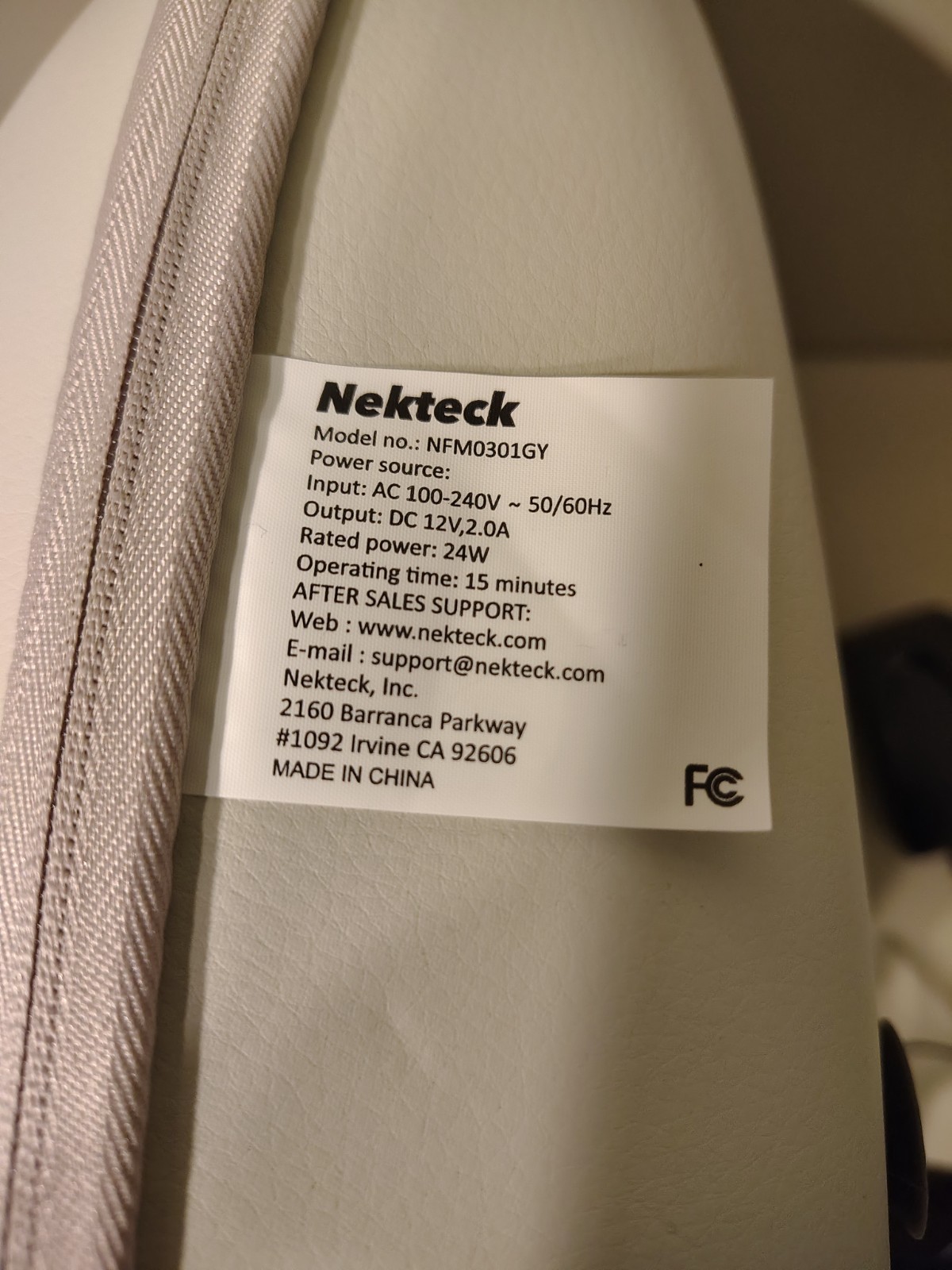 Nekteck Shiatsu Foot Massager Machine with Heat & Air Compression (White)