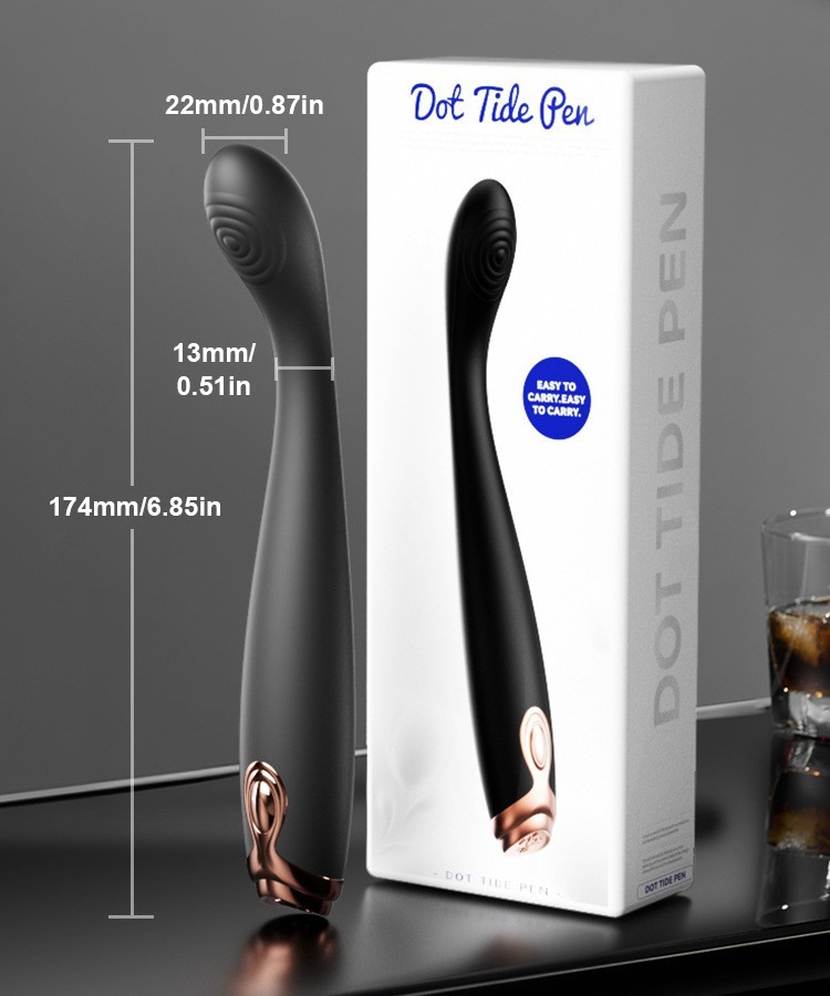 Women Mini Heating Powerful Bullet Shape 10 Speed Vibrating Massage Rechargeable