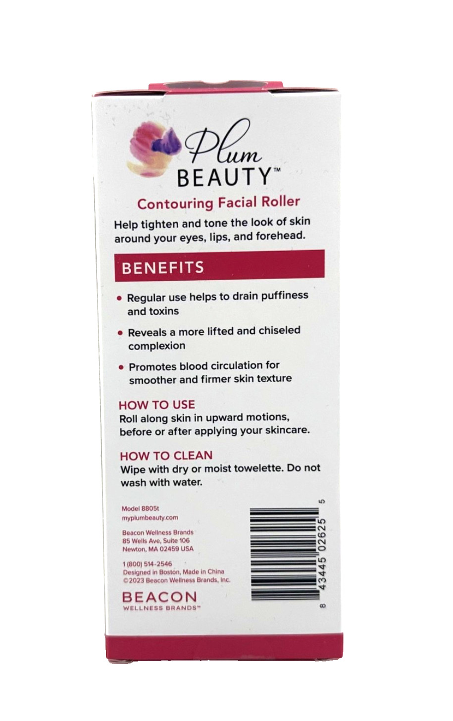 Plum Beauty Contouring Facial Roller + Facial Shaping Razors – Lot of 2