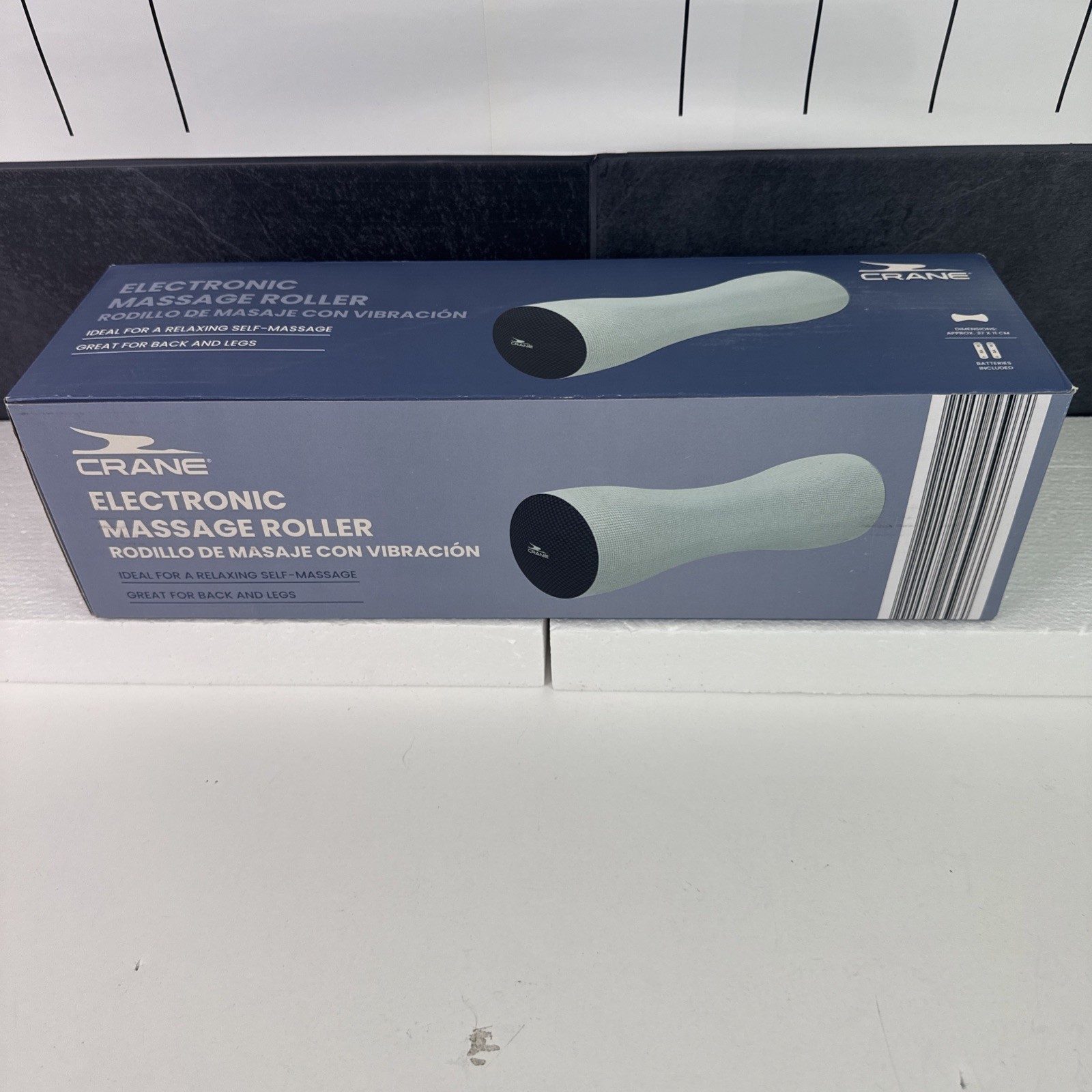 Crane Electronic Massage Roller For Back & Legs Self Massage At Home New In Box