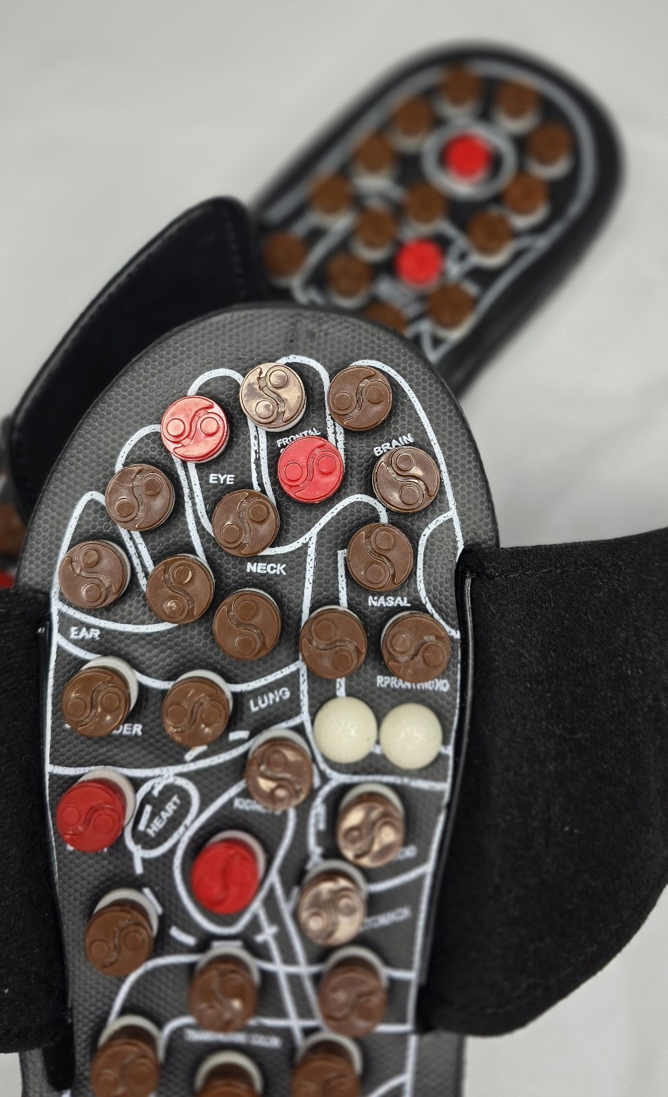 Health Massager Slippers Sandal Reflexology Acupressure Foot Massager Nwot