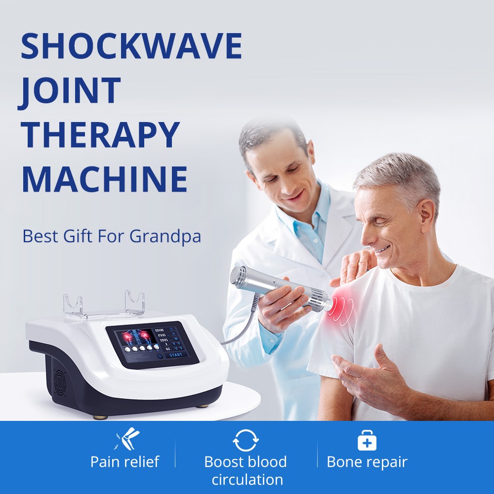 Shockwave Therapy Machine Muscle Massager Pain Relief ED Treatment With 5 Heads