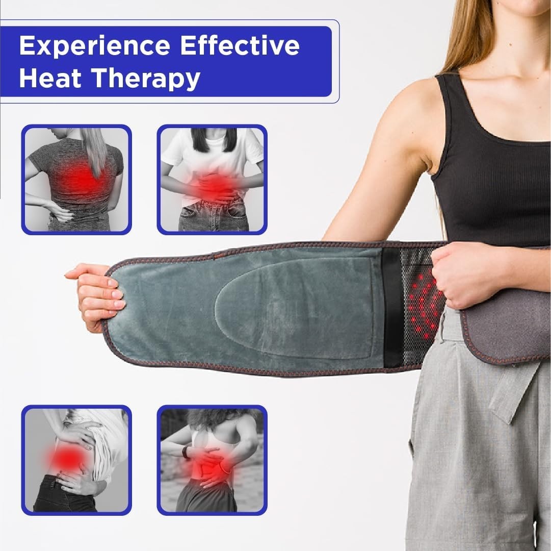 Cordless Heating Pad for Back Hatch Belt Massager with 3 Vibration and 3 Heat…