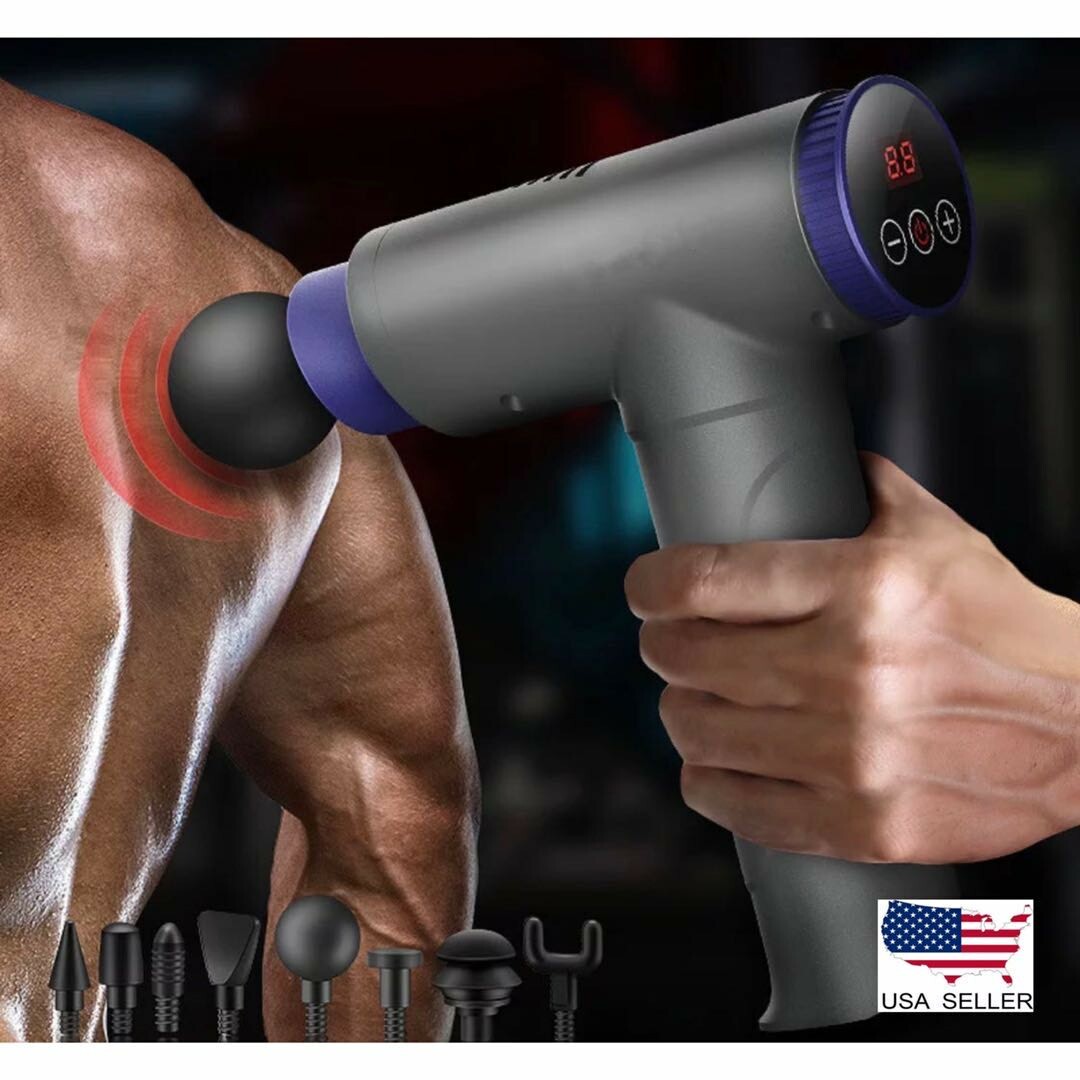 22 Speed LCD Massage Gun Deep Tissue Percussion Massager Muscle Vibrating Relax
