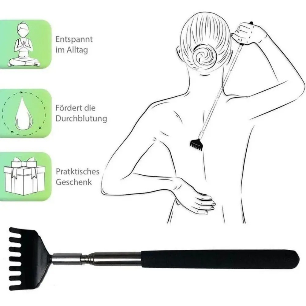 Metal Stainless Steel Back Scratcher Telescopic Extendable Claw Extender