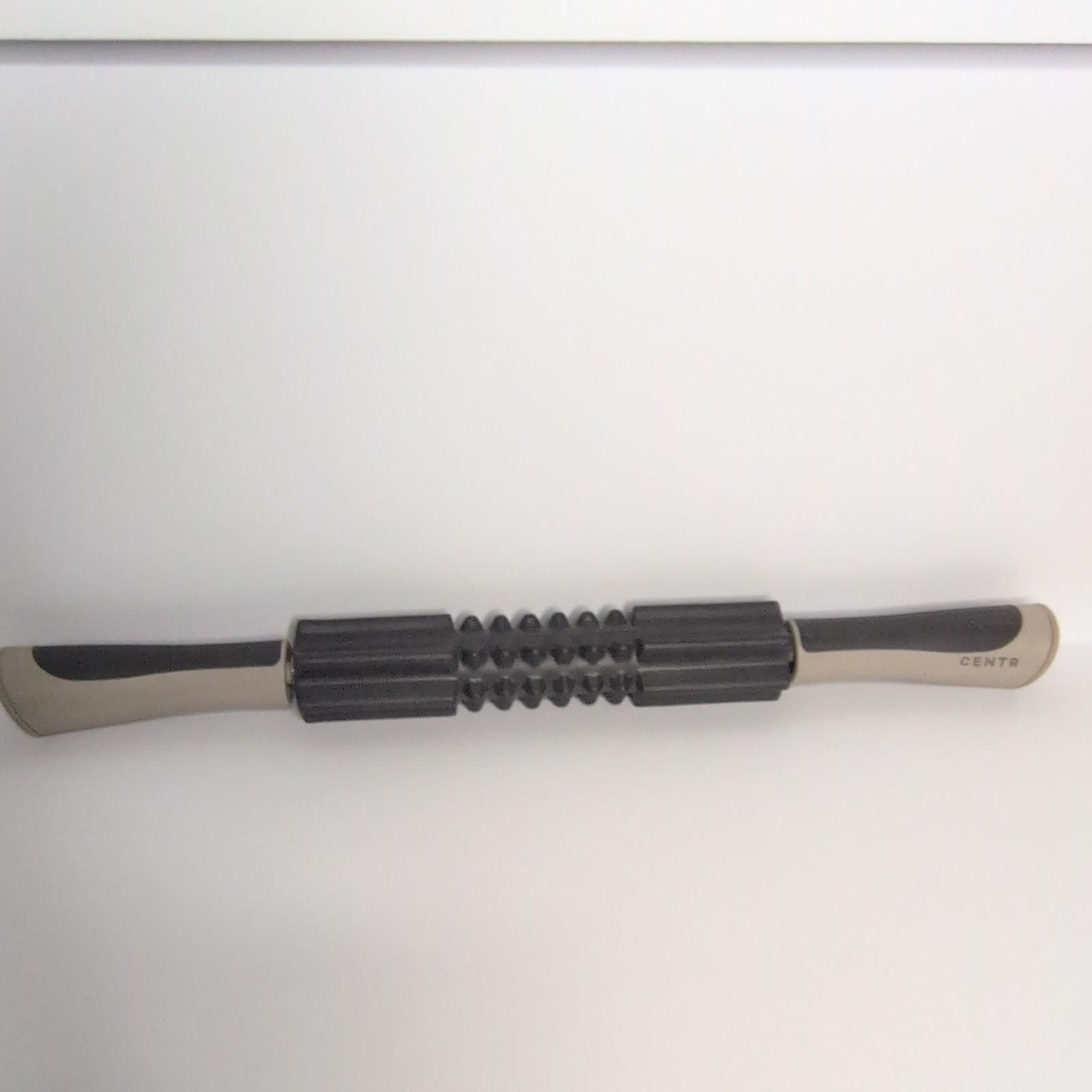 CENTR Handheld Manual Body Massage Roller Stick Black Gray for Legs Arms Back