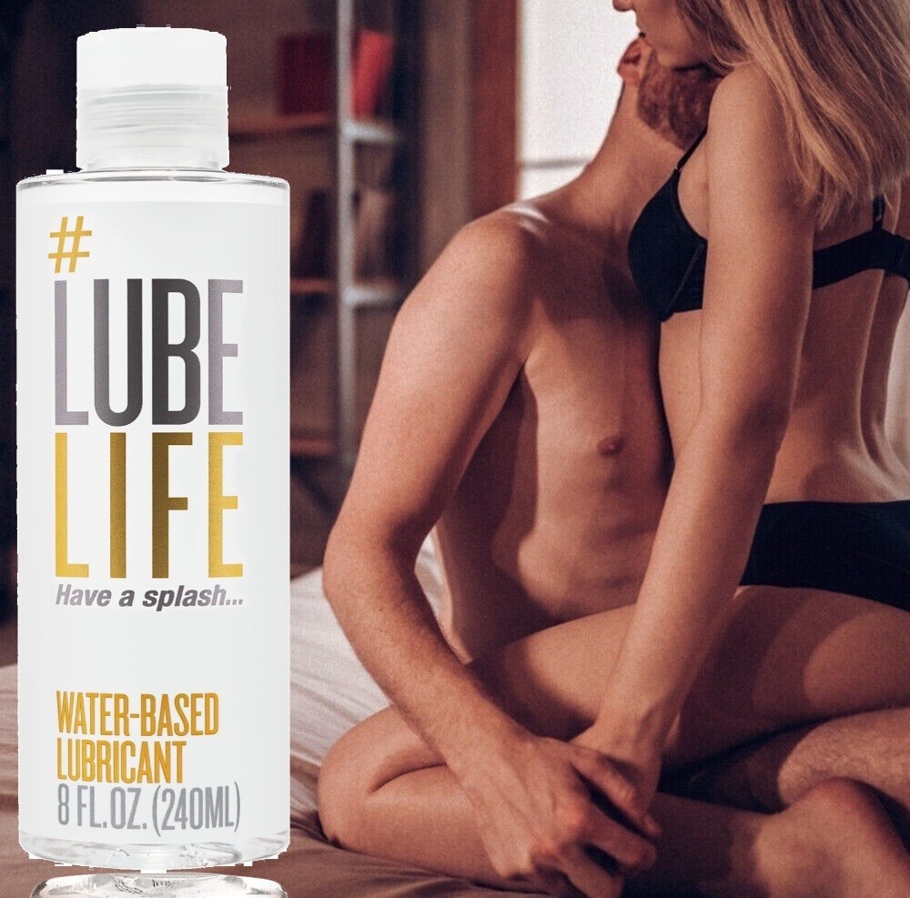 Water-Based Personal Lubricant Women and Couples, Non-Staining, 8 Fl Oz