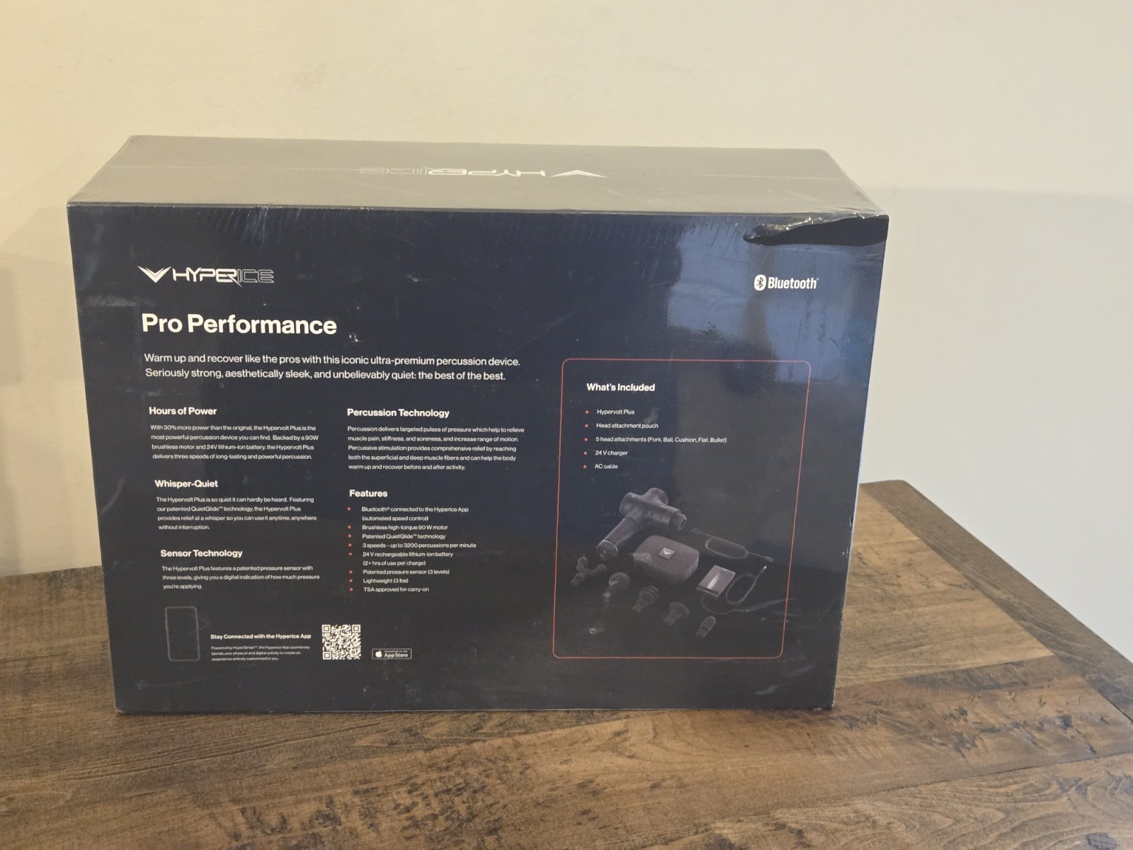 Hyperice Hypervolt Plus Bluetooth Handheld Percussion Massage Device SEALED
