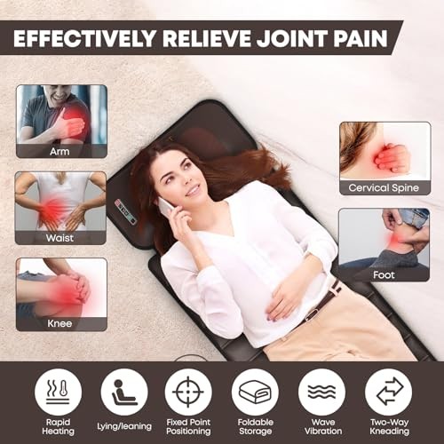 DOPICT MASSAGE-MAT, DETACHABLE NECK MASSAGER, FULL BODY, C-001-BROWN