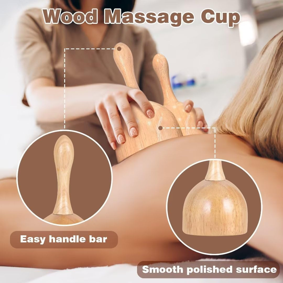 12-In-1 Wood Therapy Massage Tools Lymphatic Drainage Massager Wooden M