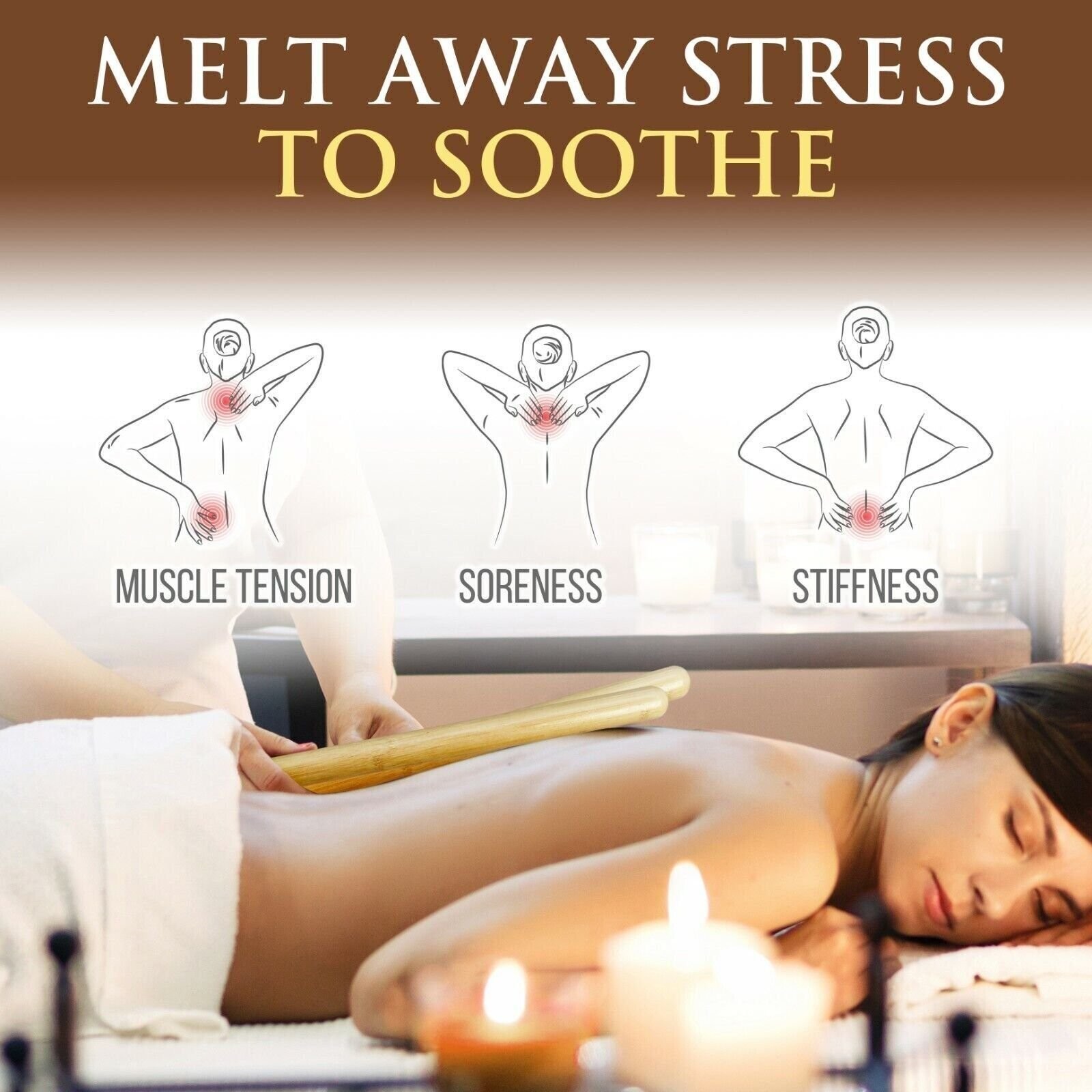 SereneLife Massage Kit Back Therapy Innovative Waterless Heating Technology