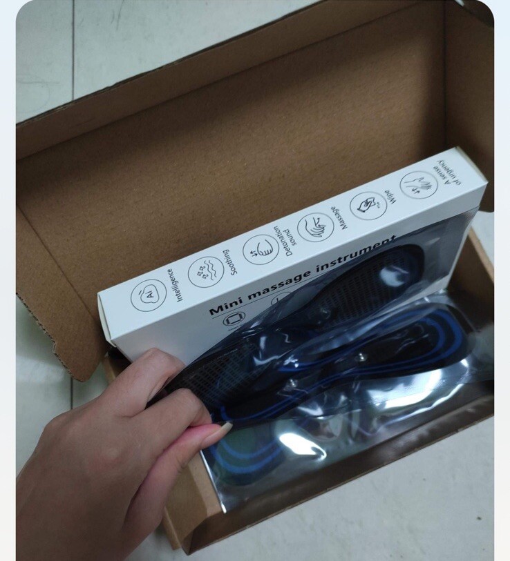 Portable Mini Electric Neck Back Massager Whole Body Massage Stimulator +Remote