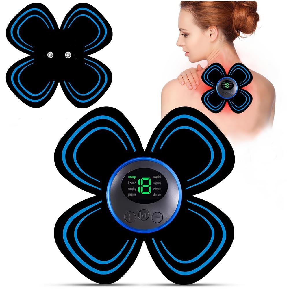 Soothing Compact Portable Cordless Resilient Mini Automatic Massage Patch Device