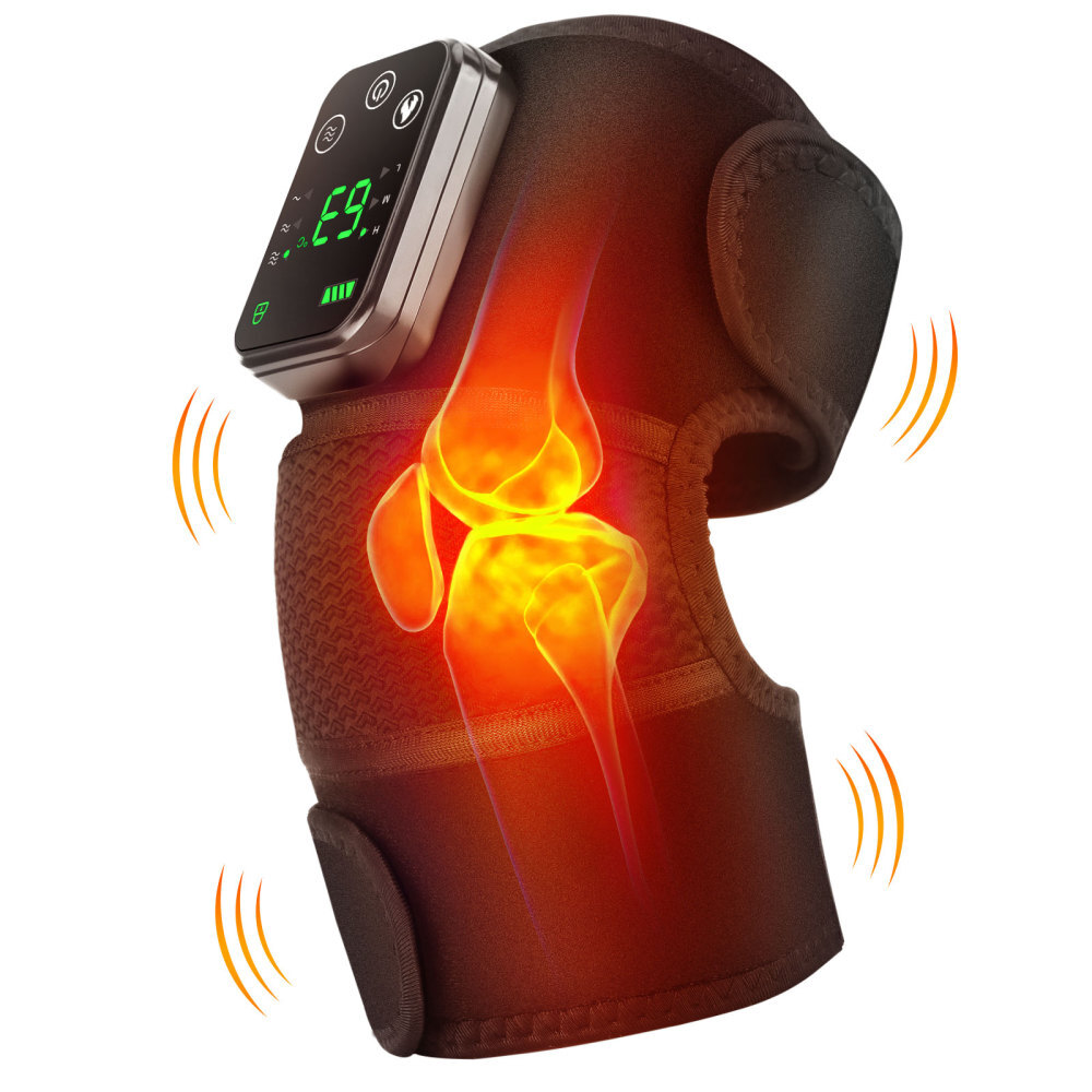 1/2x Heated Vibration Massager 3in1 Knee Elbow Shoulder Pad 3 Heating Vibration