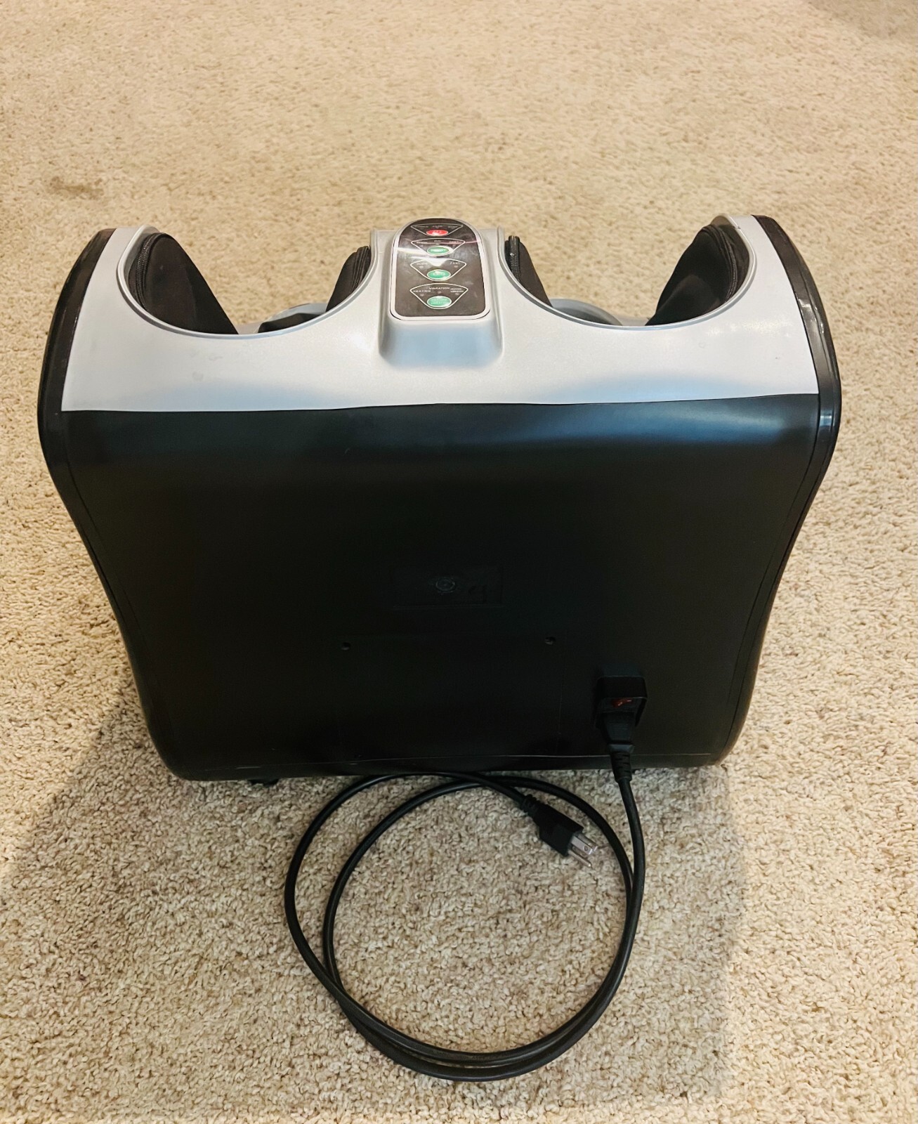 KENDAL Kneading Rolling Vibrating Heating Foot Massager – Black & Silver