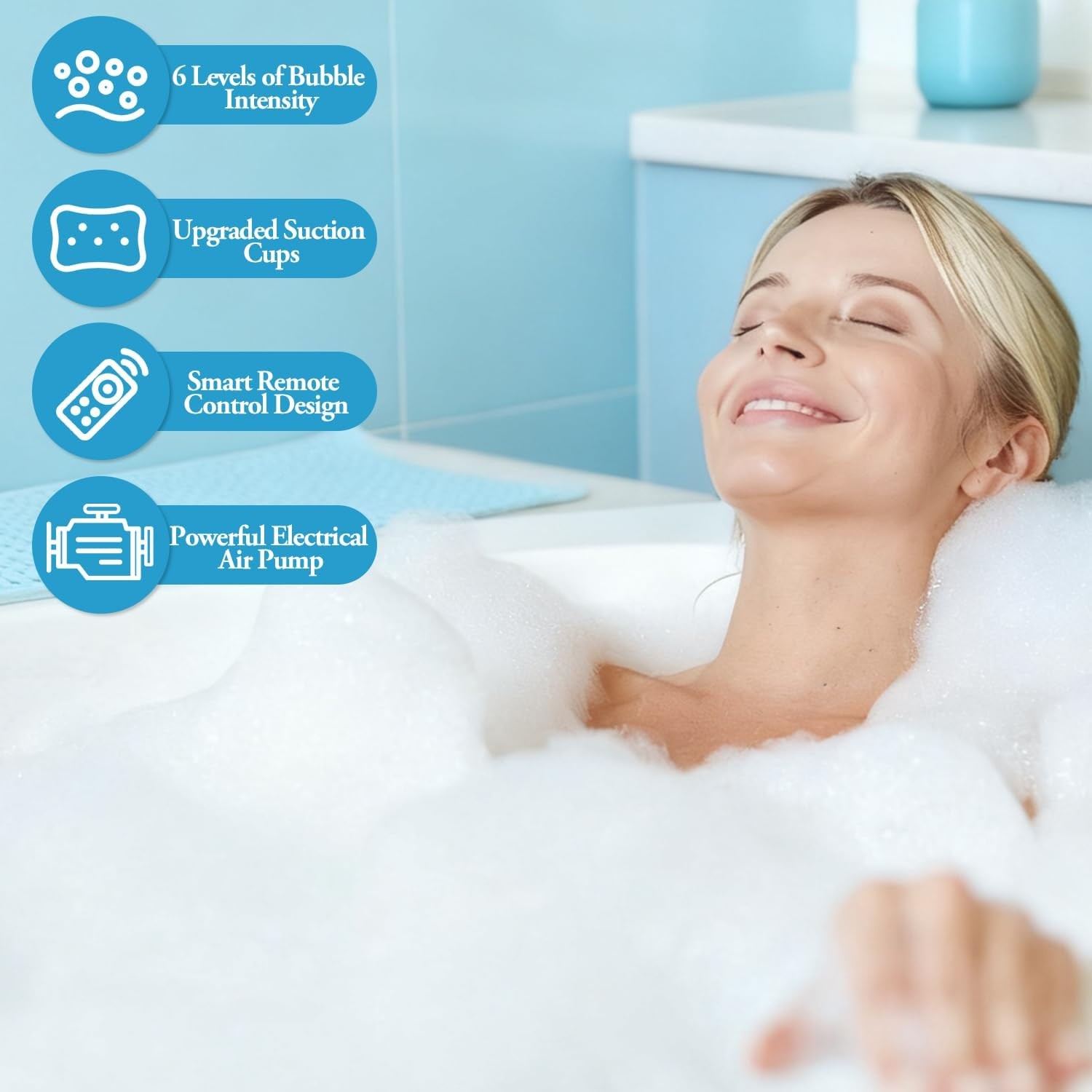 Bathtub Spa Mat Gray 45x17in Noise Reducing Pump