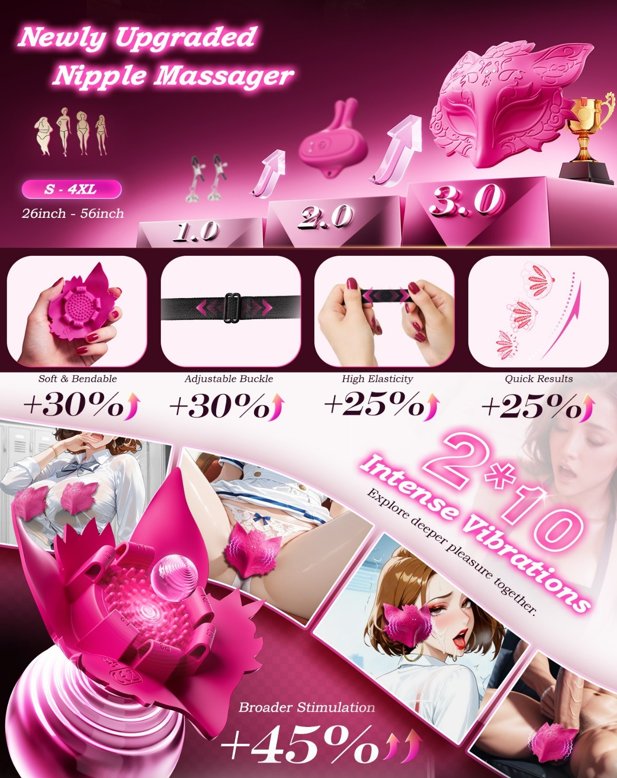 Clit Sucking G-spot Vibrator Oral Tongue Licking Brush Dildo Sex Toys for Women