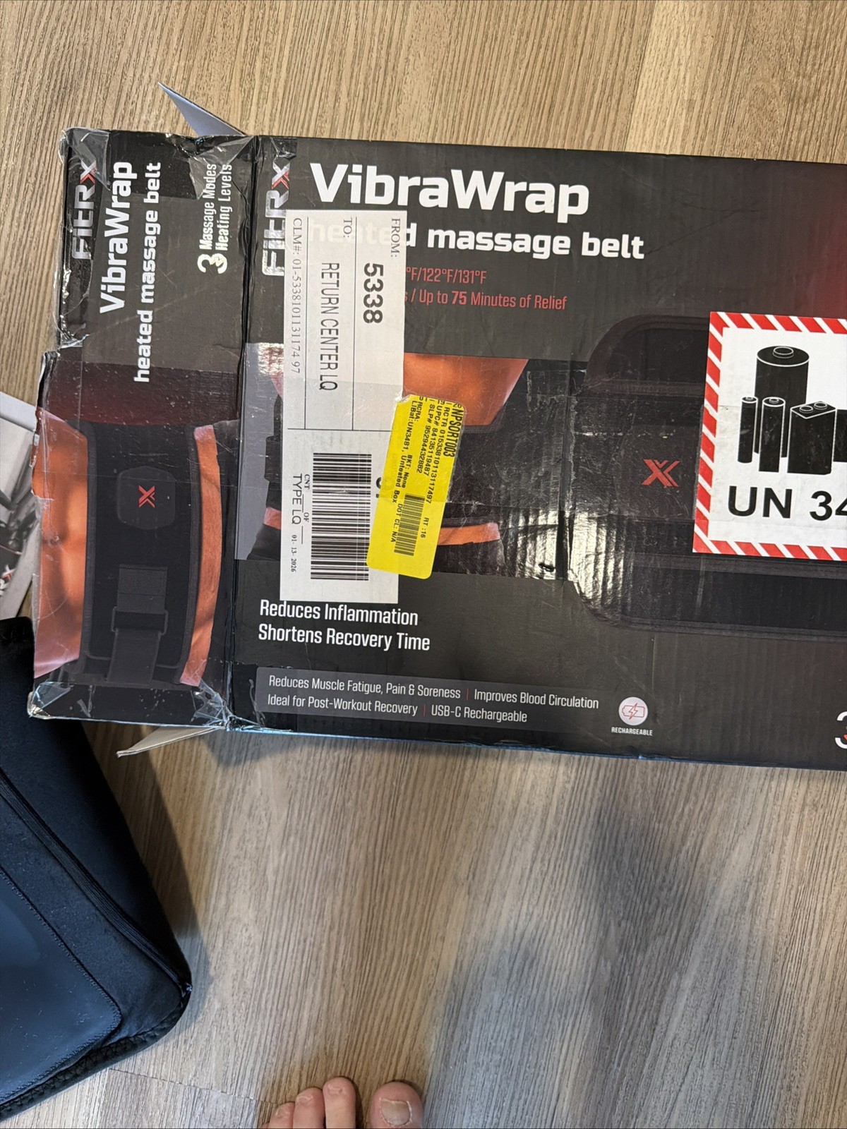 FitRx Vibra Wrap Heated Massage Belt