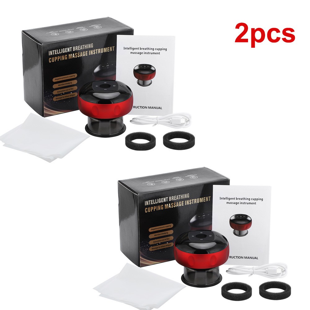 Electric Cupping Therapy Massager Smart Cupper Portable Rechargeable Adjustable