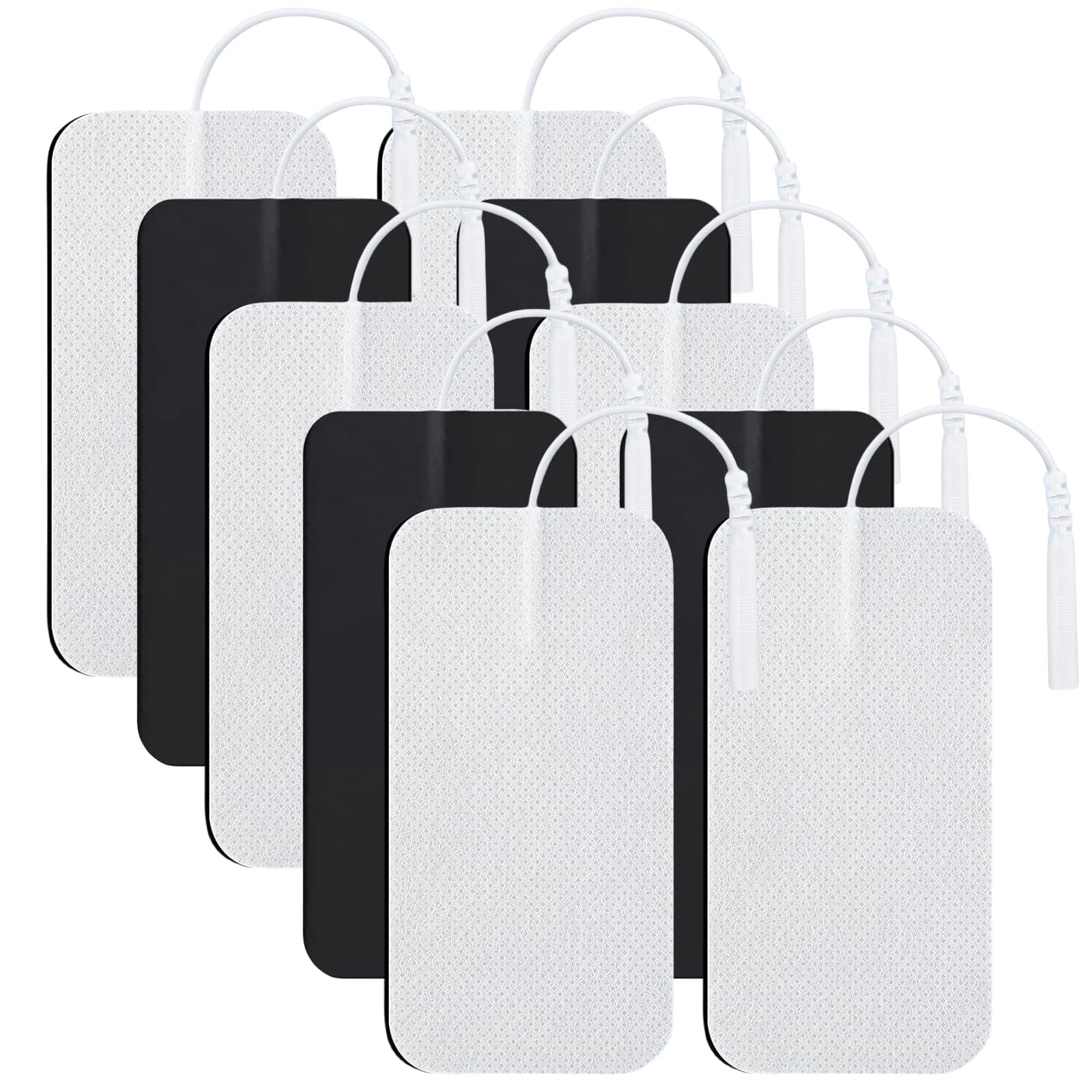 TENS Unit Replacement Pads 10 Pcs, TENS Unit Electrode Pads 2″X4″, Large