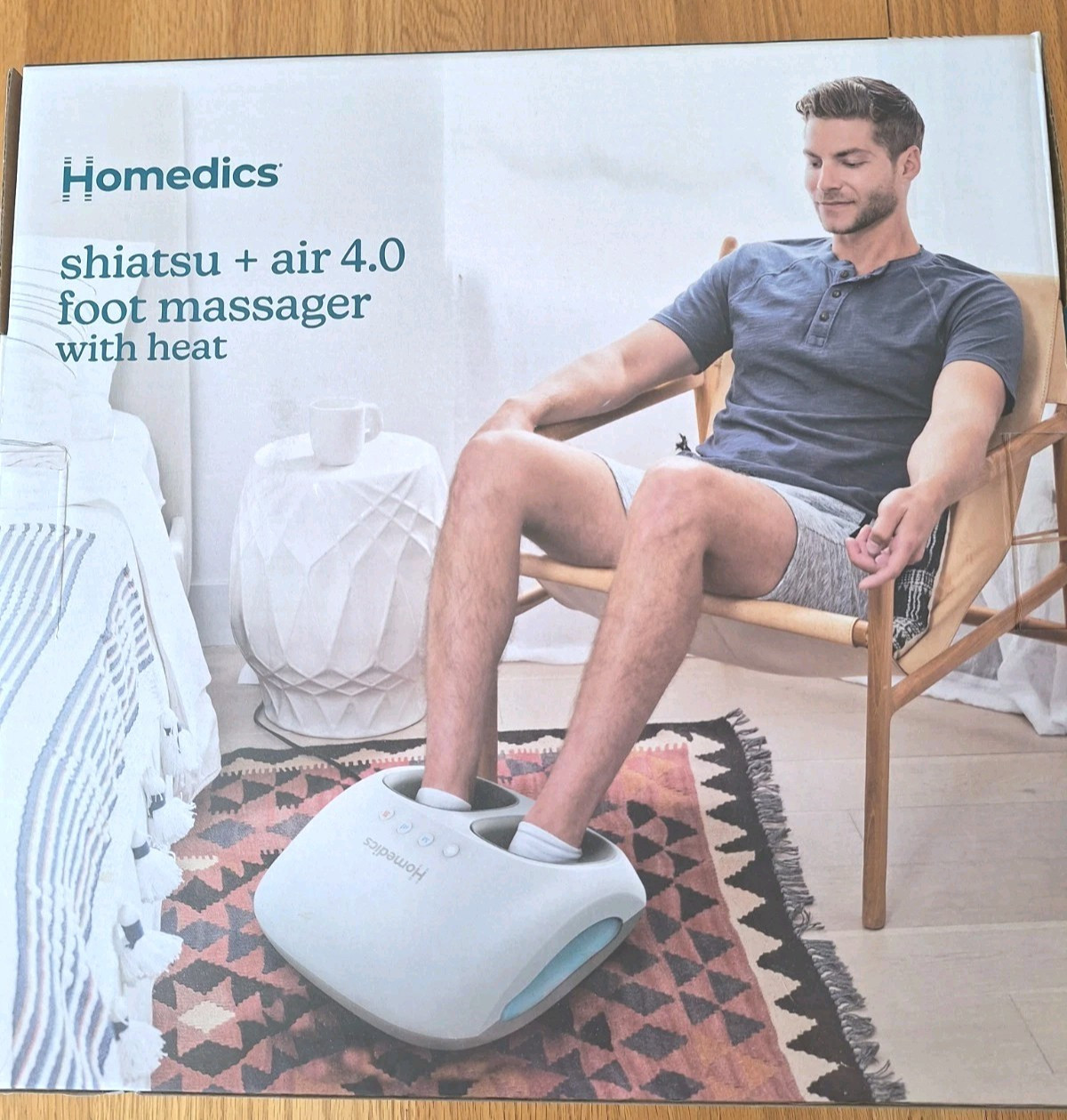 New Homedics Shiatsu + Air 4.0 Foot Massager With Heat Opened Box for Pictures