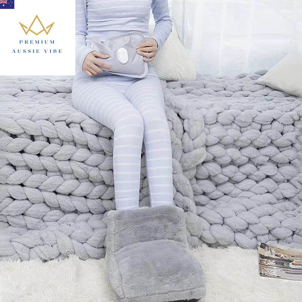 Electric Heater Foot Warmer USB Charging Power Saving Fleece Couple Warm Foot Co
