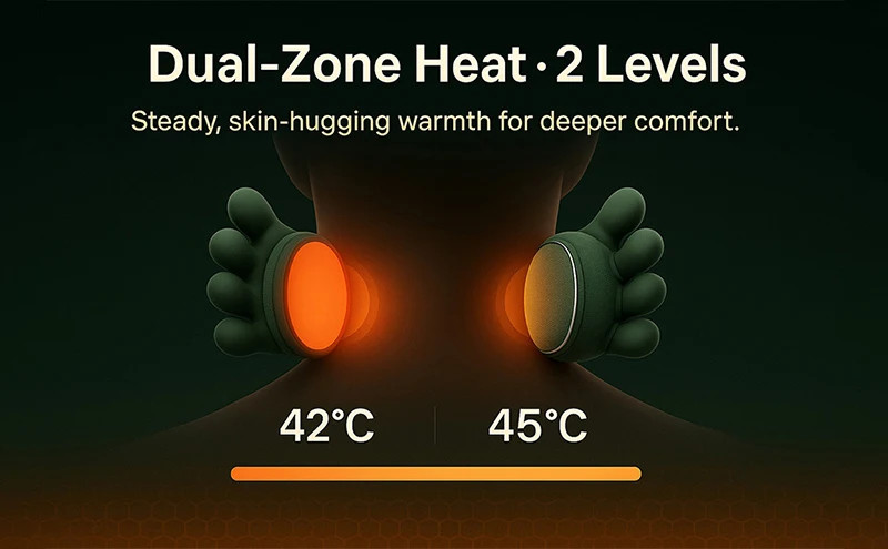 2025 Bionic Neck Shoulder Massager N7 Kneading Massager Shawl 3-Level Modes Neck