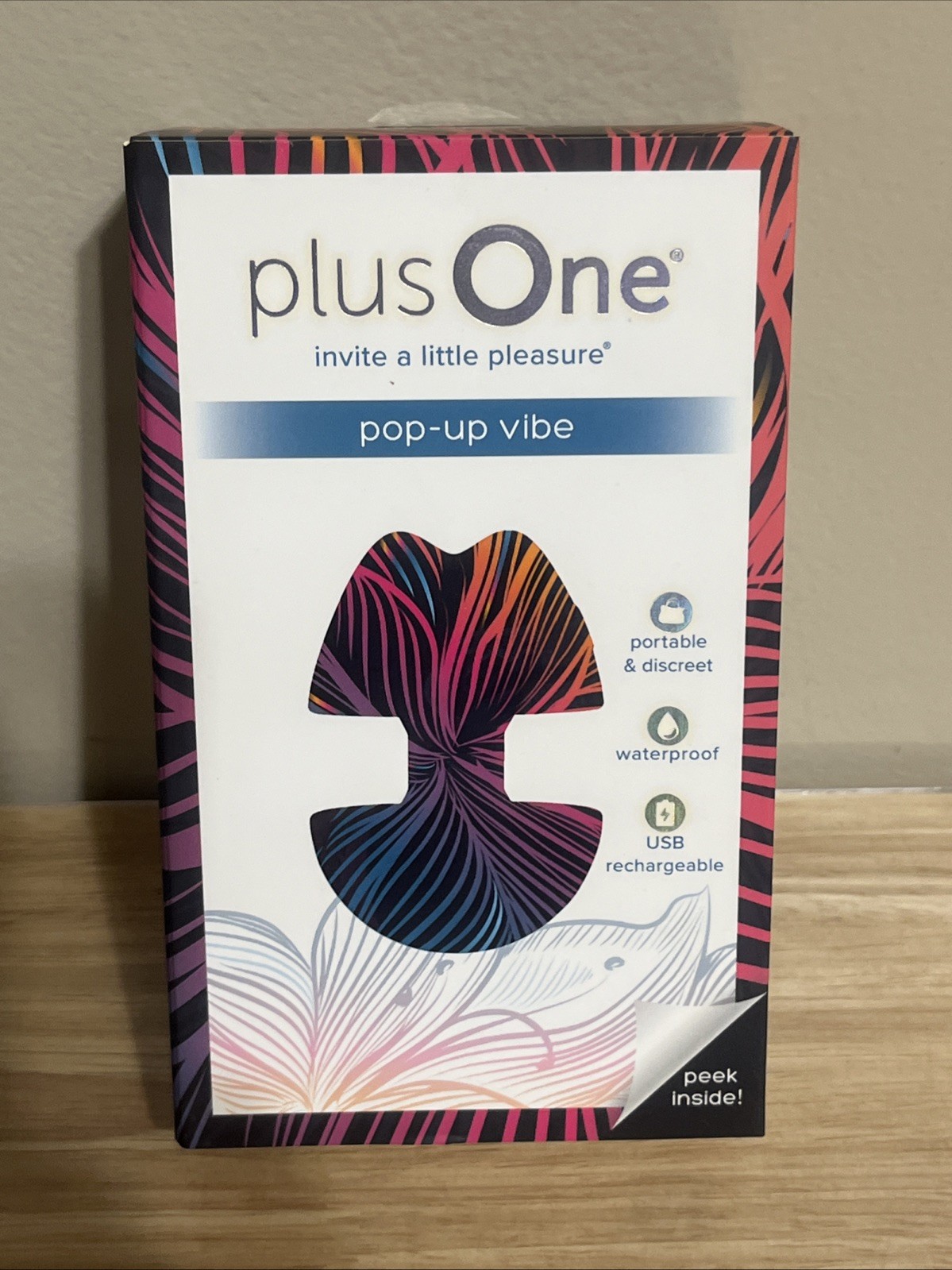 Plus One Pop-Up Vibe Waterproof Personal Massager 10 Settings Rechargeable