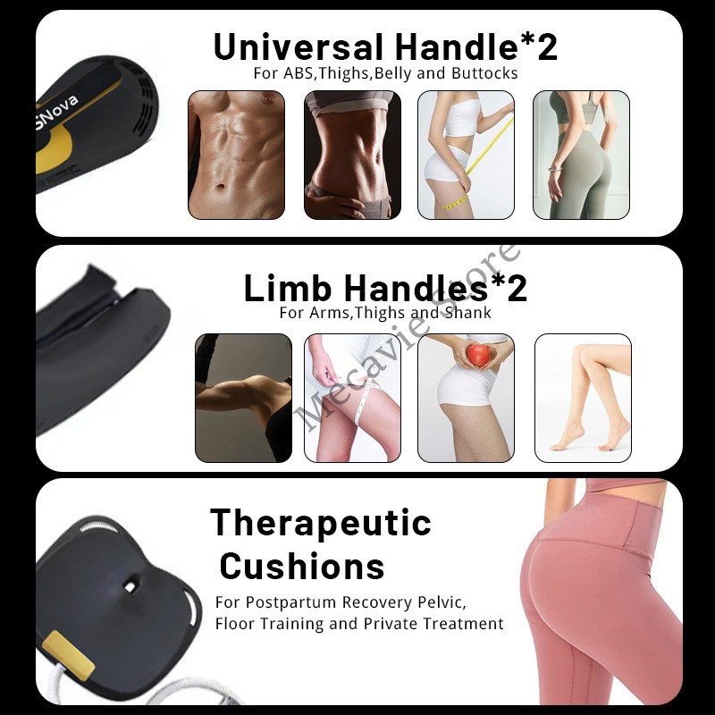 EMS Nova 2 Handles Body Sculptor Fat Burn Muscle Stimulator Body Shaping Machine