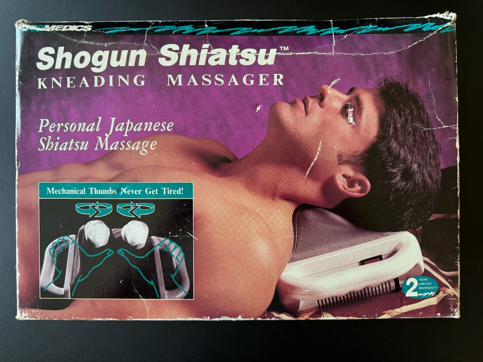 Homedics Shogun Shiatsu Kneading Massager, Box and Manual, Model SM-444 Portable
