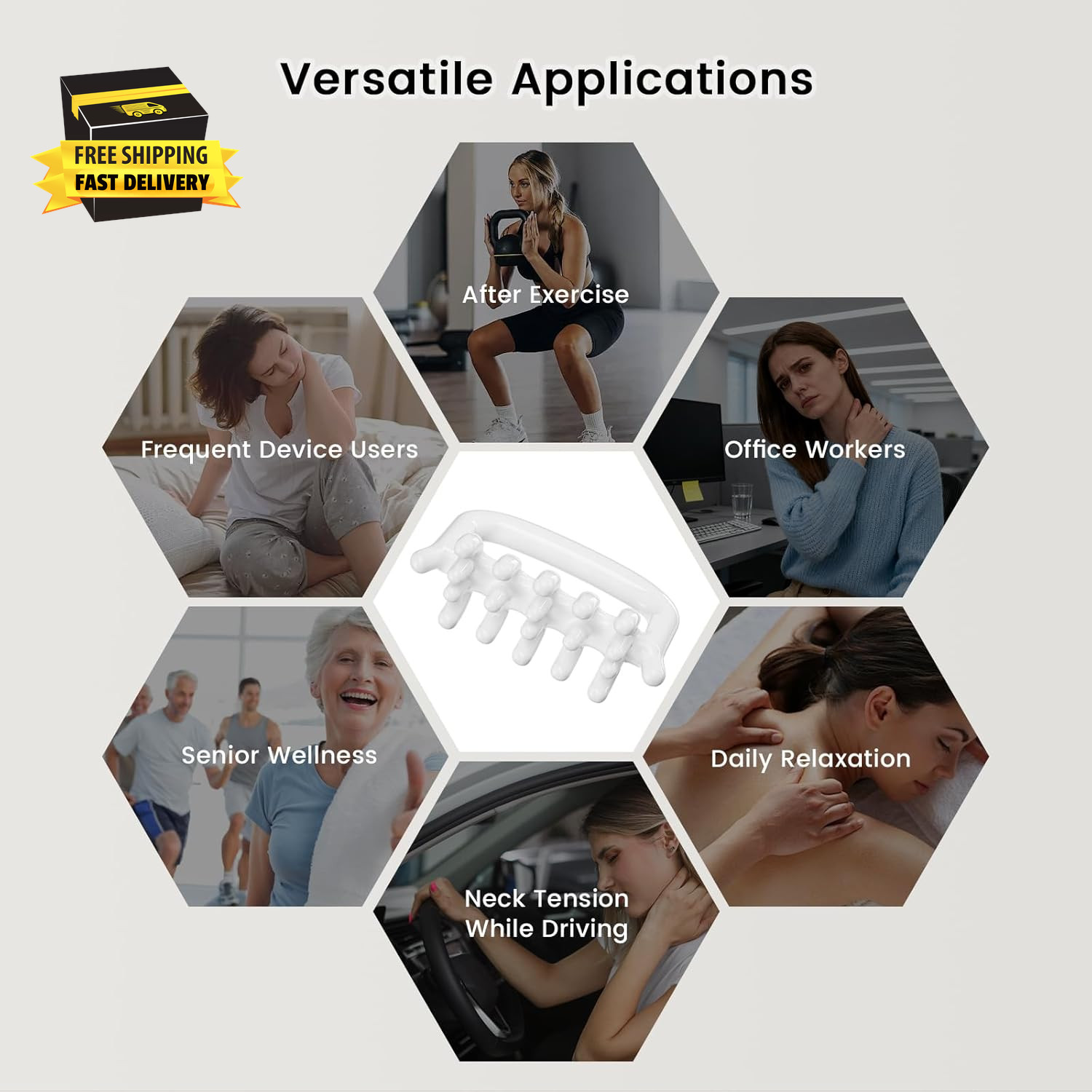 Fascia Massage Tool Blaster for Cellulite，Trigger Points Massage Tool，Muscle Kno
