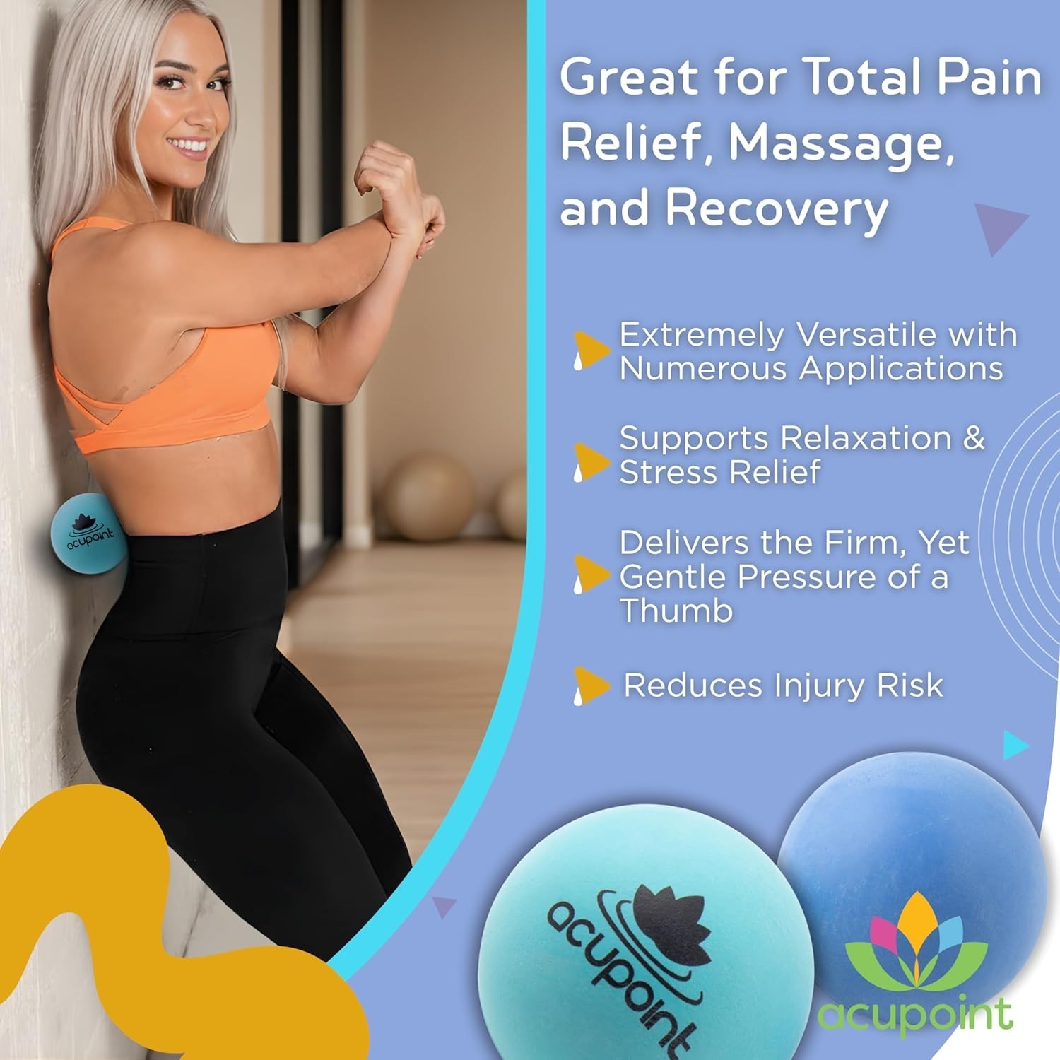 High-Grade Rubber Massage Ball Set – Perfect for Deep Tissue & Myofascial Relief