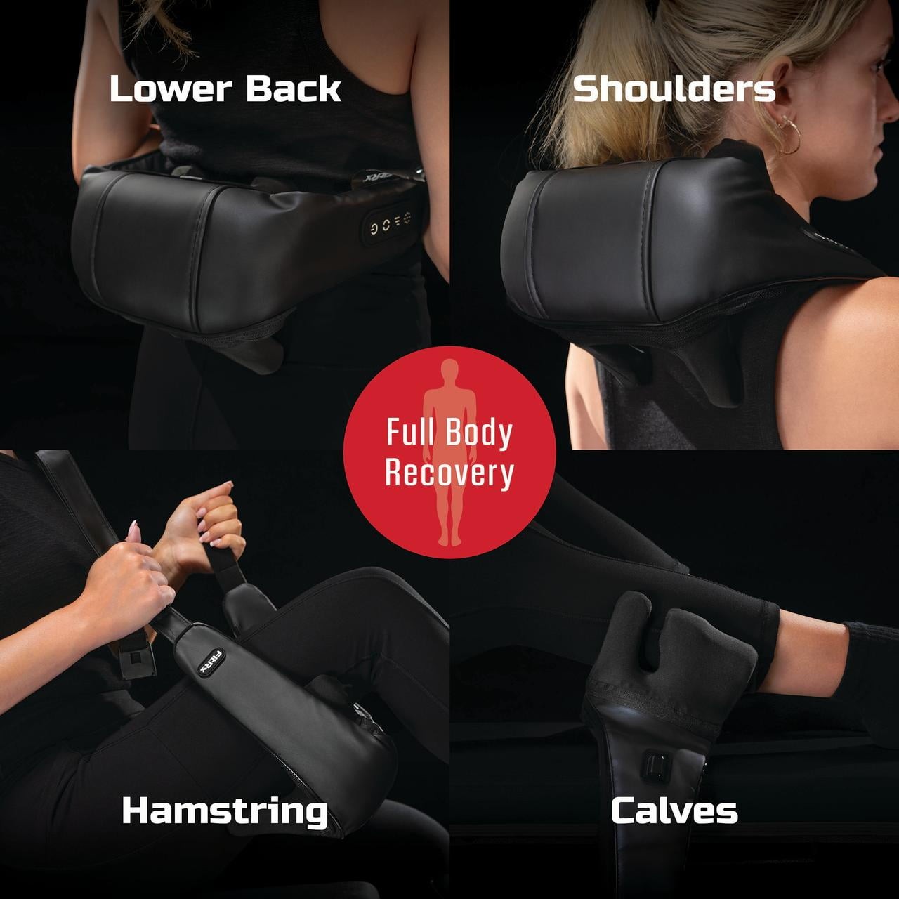 FitRx Shiatsu Pro Shiatsu Back and Neck Massager, Cordless Heated Neck