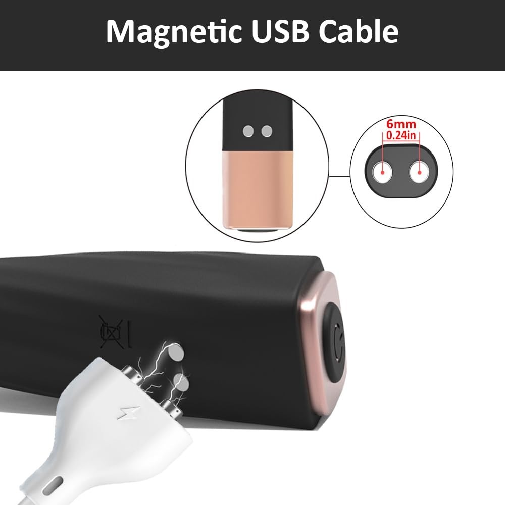 Reliable 6mm Magnetic USB Charger for 2 Pins Massagers – Durable Connection