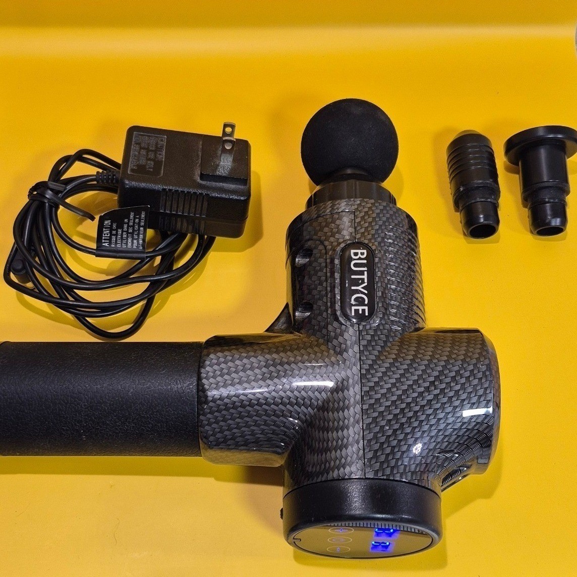 BUTYCE Percussion Massage Gun Carbon Fiber Deep Tissue Massager 30 Speed 4800mAh
