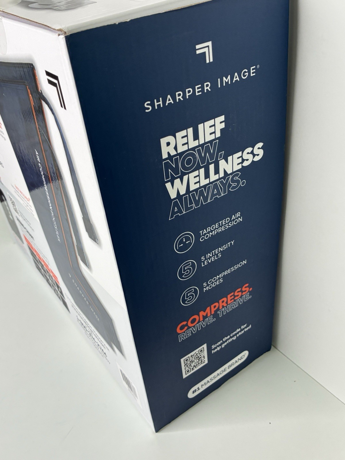 Sharper Image PowerBoost Air Compression Boots Leg Massager Small-Medium New OB