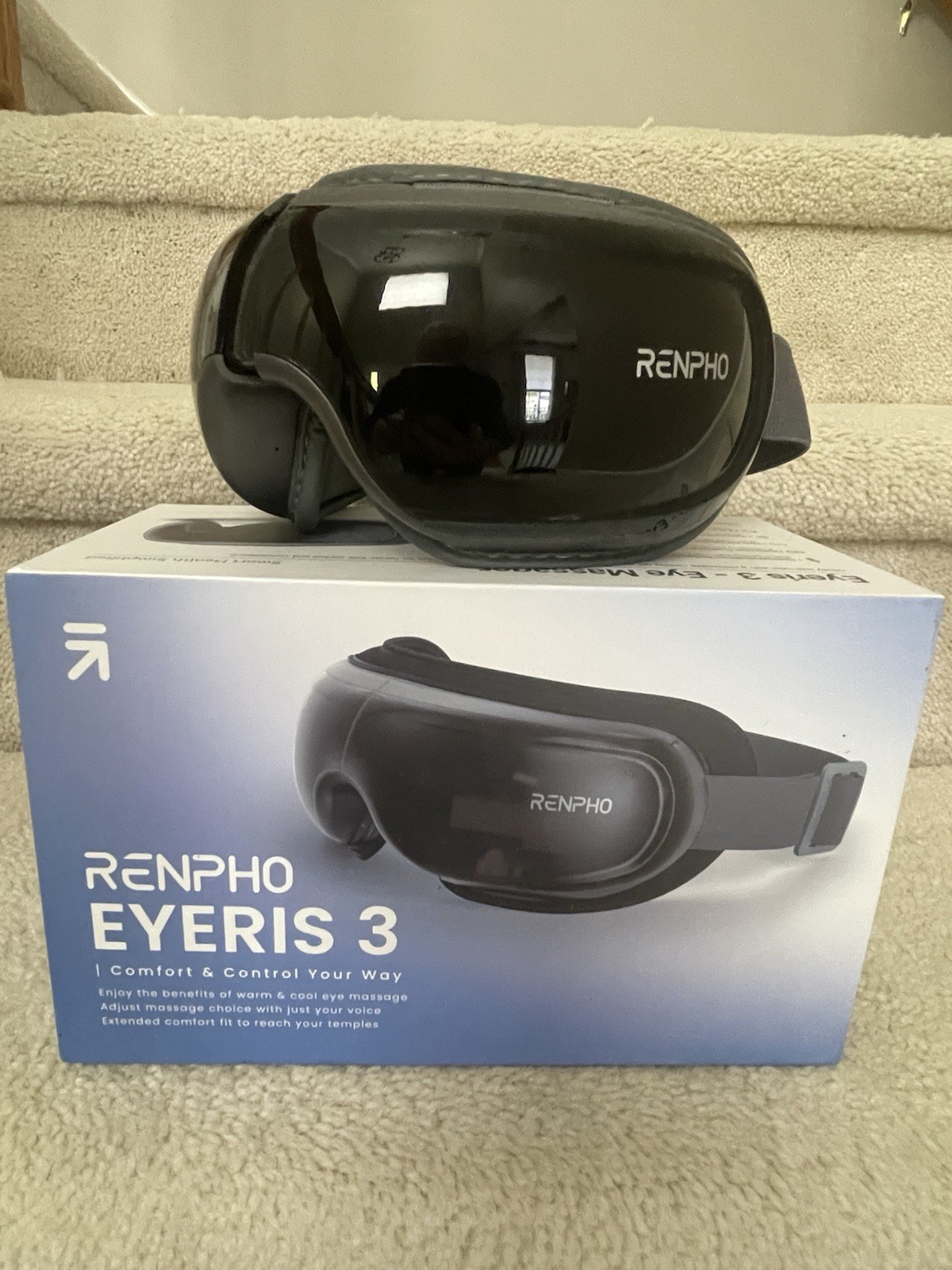 RENPHO Eyeris 3 Eye Massager – Voice Control – Improve Sleeping Quality – Heated