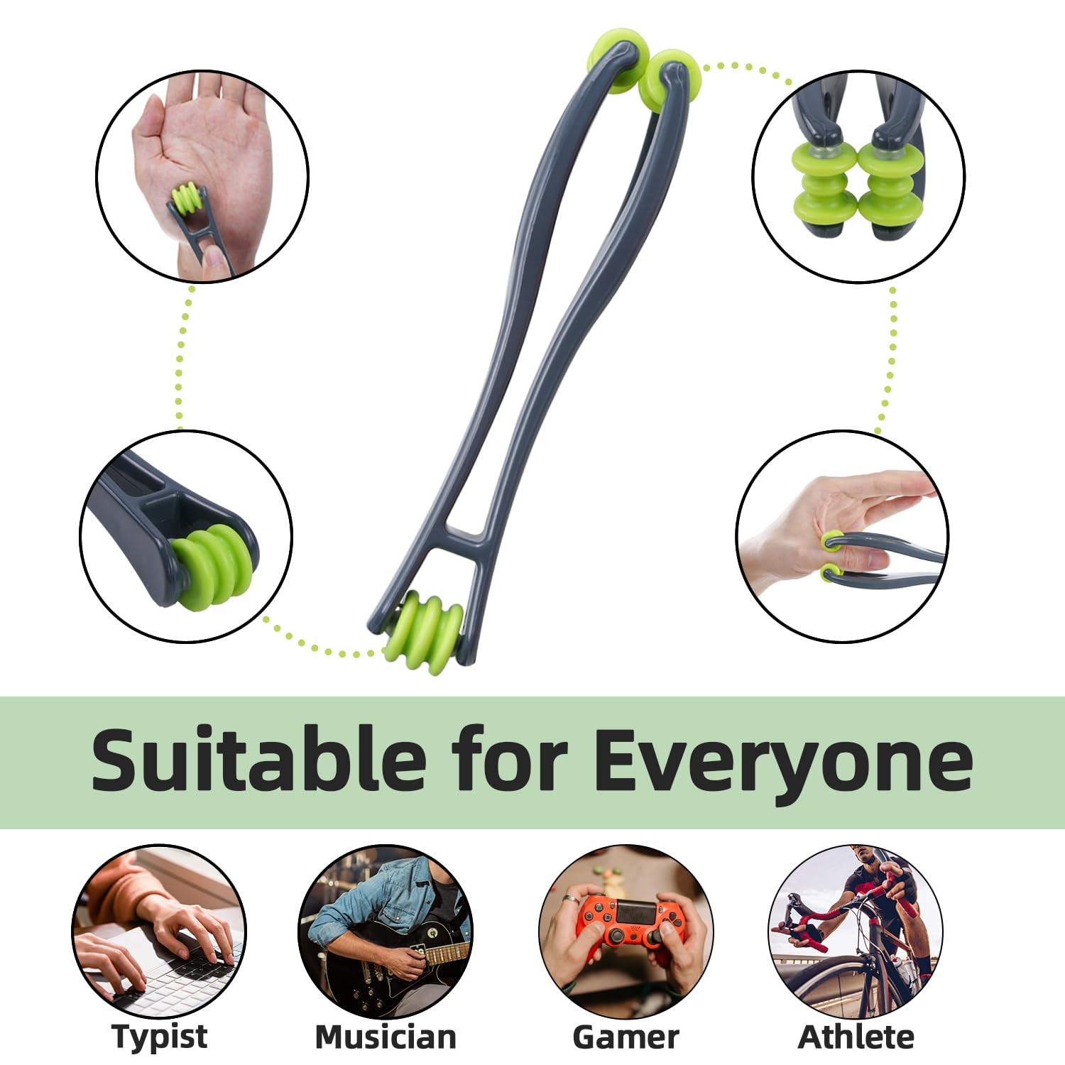 cotsoco 2-in-1 Finger Massager Roller for Pain Relief, Stress, Arthritis & Ci…