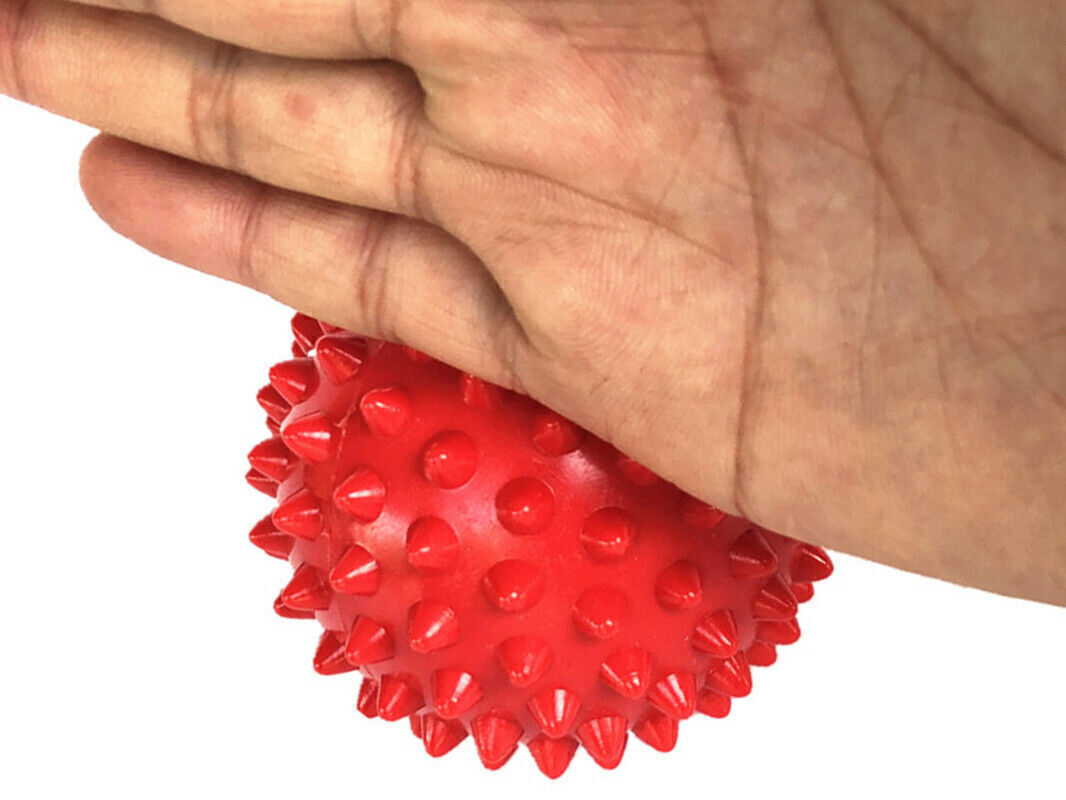 6.5cm PVC Spiky Massage Ball Roller Gym Reflexology Hand Foot Body Stress Relief