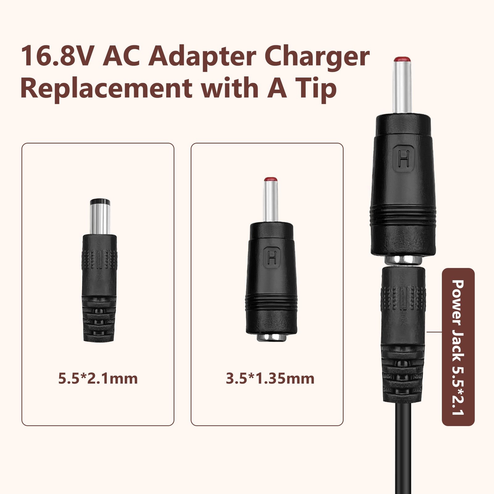 16.8V Charger for Massage Gun Compatible with TheraGun, Hyperice, Medcursor, …