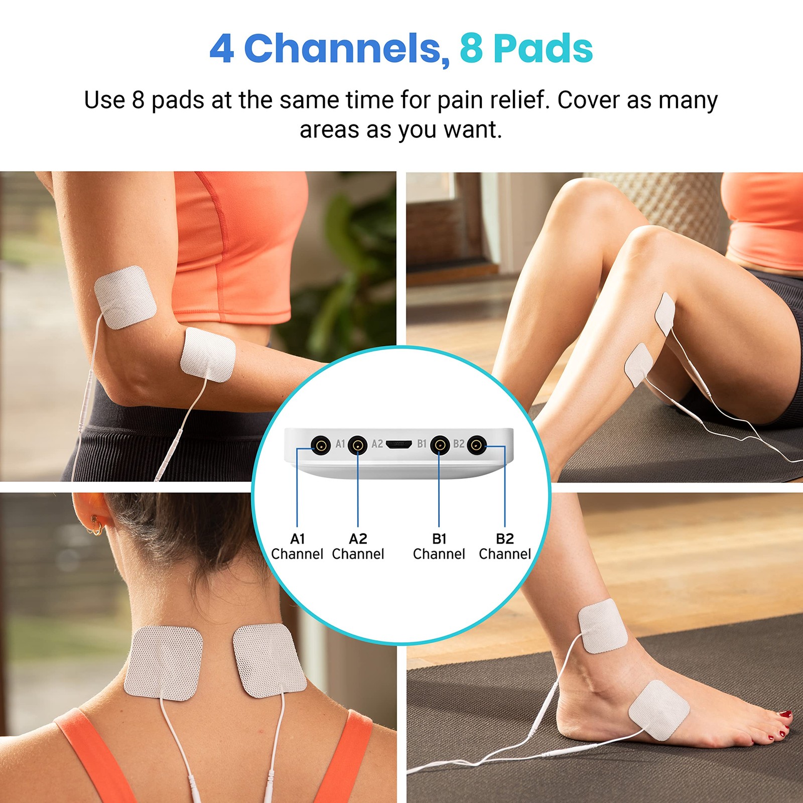 Pain Relief Electrotherapy Machine Muscle Stimulater Electric Therapy Shock Tens