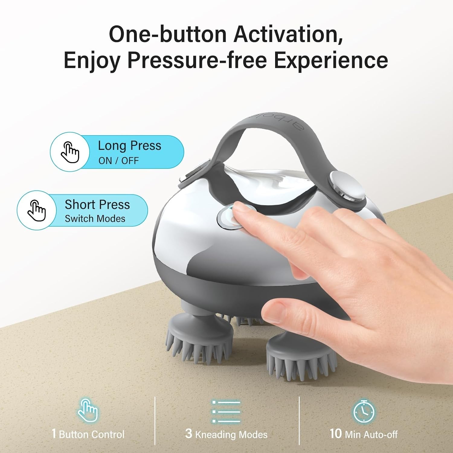 Rechargeable Scalp Massager Ideal Gift for Dad Mom Relaxation and Stress Relief
