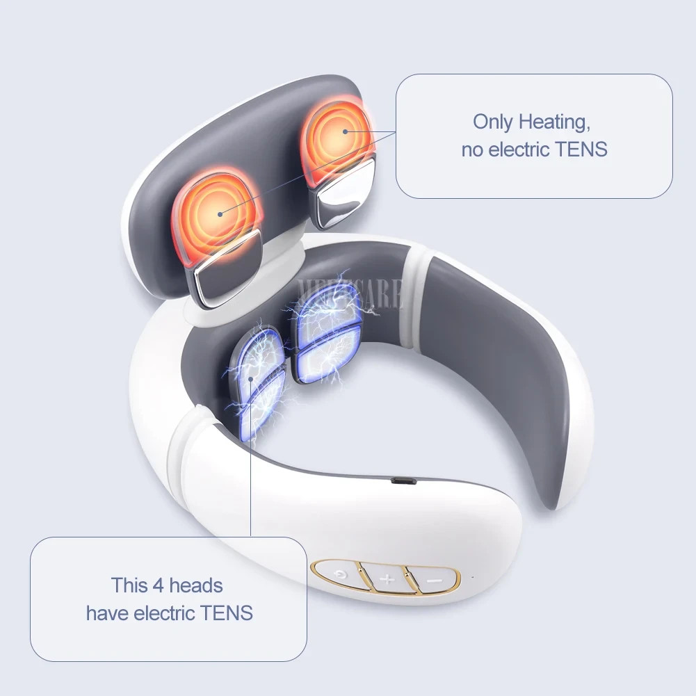 Smart Electric Neck Massager TENS Pulse Wireless Cervical Pain Relief H99 H62 JT