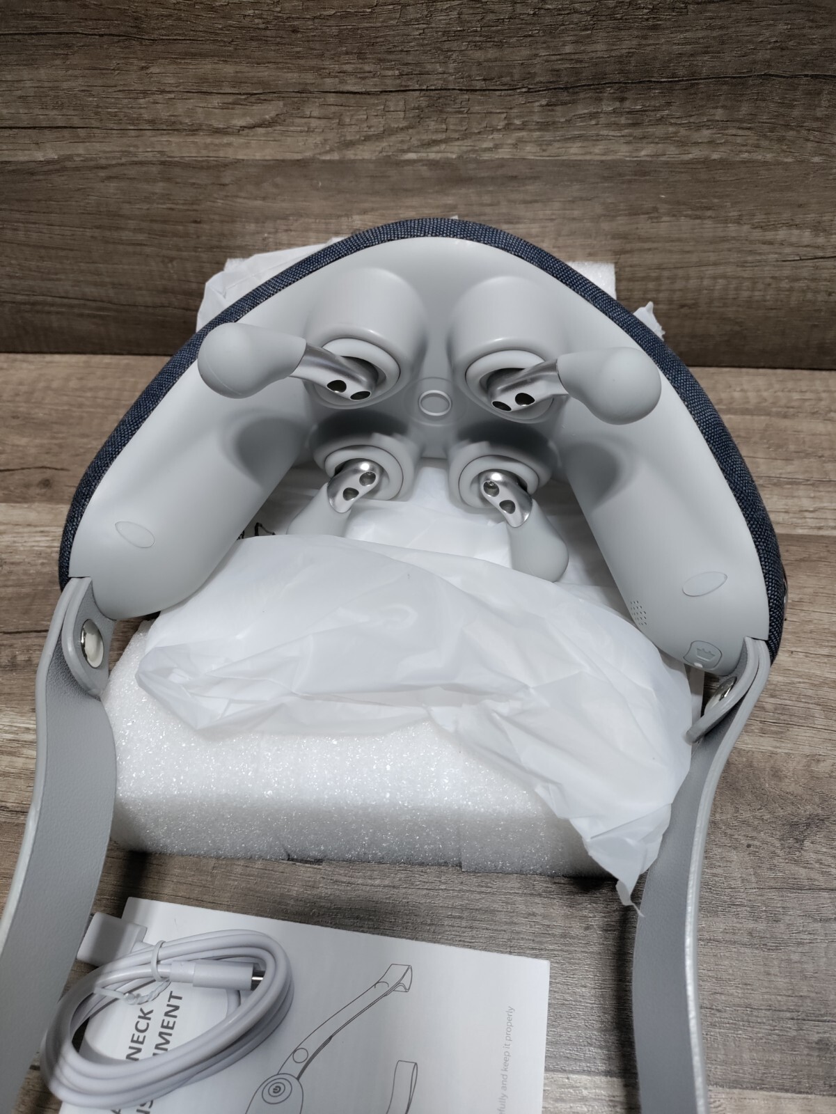 NEW mxm2mxm Shiatsu Deep Tissue Talking Electric Neck Massager w 4 Nodes 2 Modes