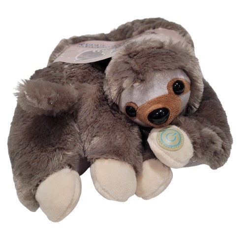 Plush Sloth Vibrating Neck Massager Pillow Wrap Soft Portable Muscle Relax Gift