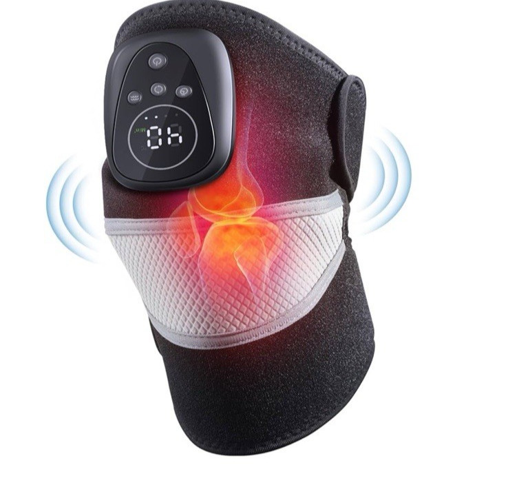 Electric Heated Vibration Knee Joint Brace Therapy Shoulder Massager Pain Relief