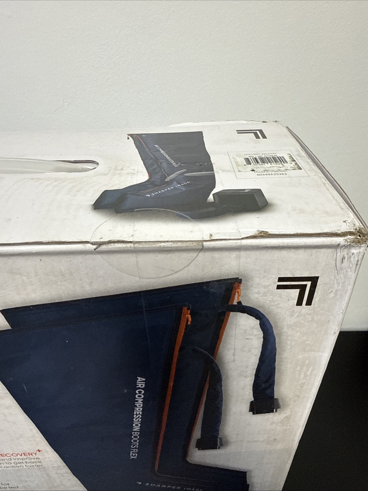 Sharper Image Air Compression Boots Flex Leg Recovery System Small/Medium (Blue)