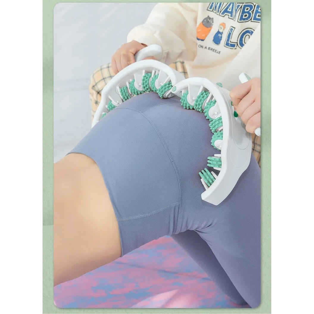 3 in 1 Cellulite Manual Body Massage Roller, Gentle Relaxation Home Spa ~ NEW