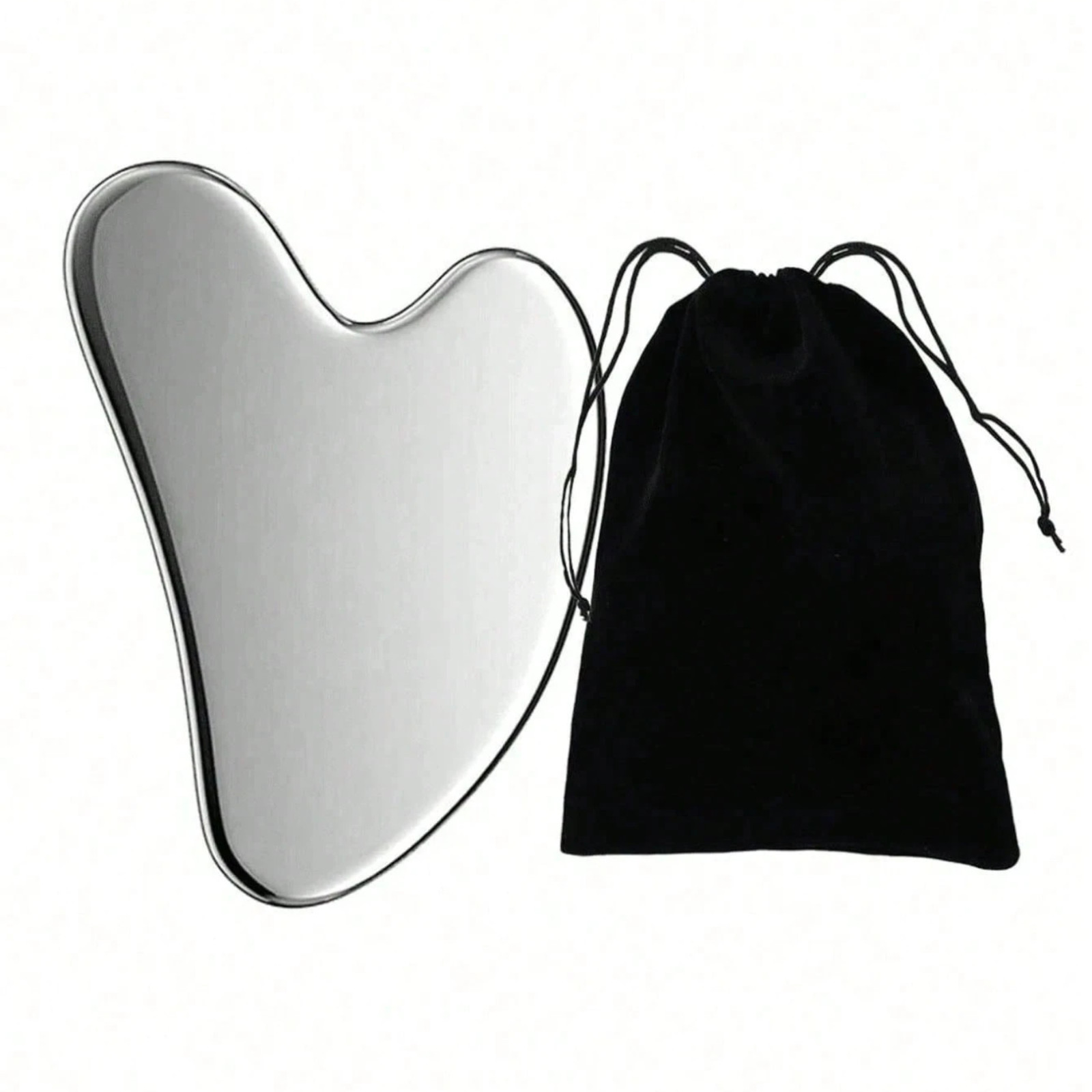 Stainless Steel Gua Sha Tool Face Massager Scraper Lymphatic Drainage Sculpting