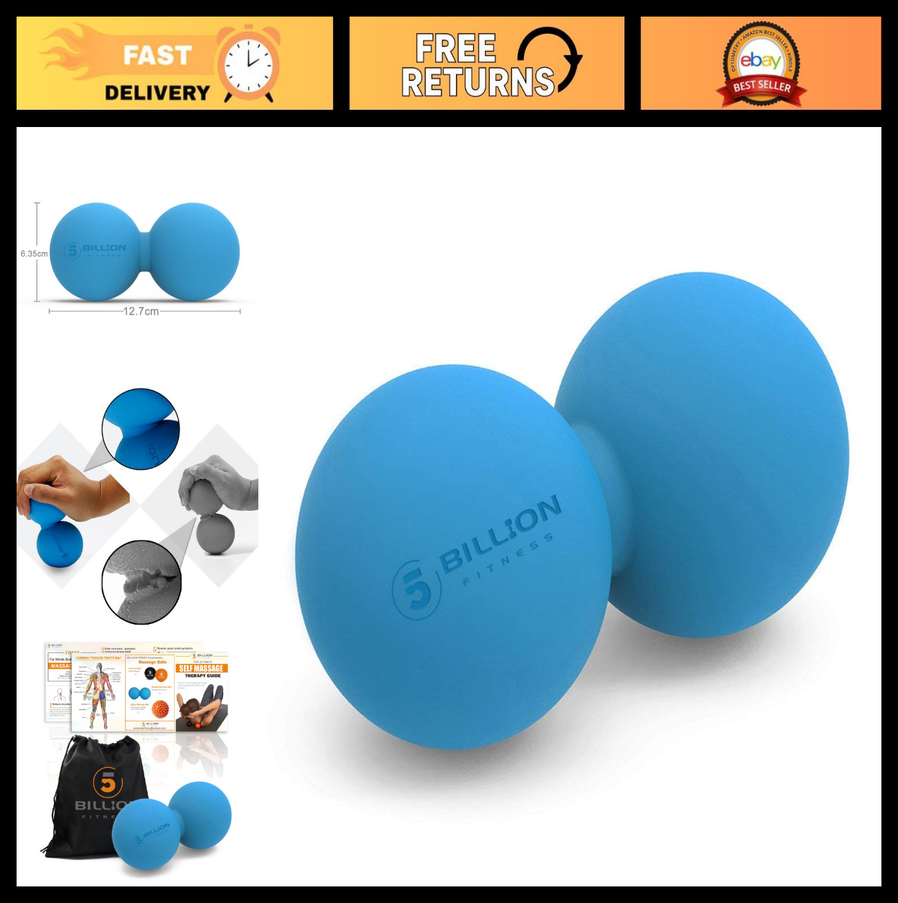 Double Lacrosse Massage Ball – Peanut Massage & Mobility Tool for Deep Tissue Re